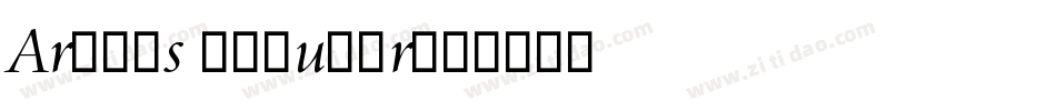 Aramis Regular字体转换